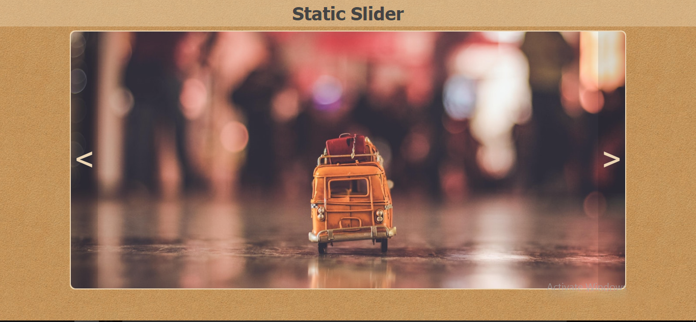 static slider